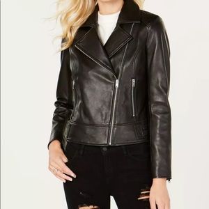 Michael Kors XL Leather bomber jacket